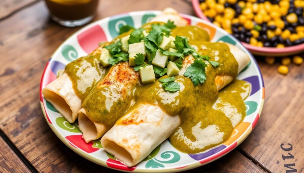 Southwestern Chicken Enchiladas Verde