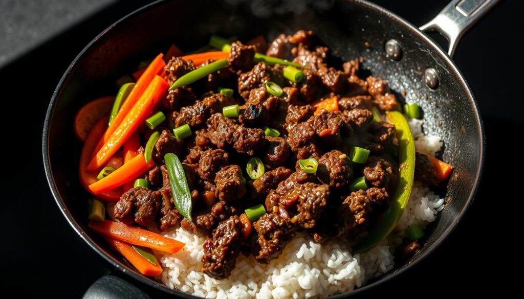 Asian Ground Beef Stir Fry