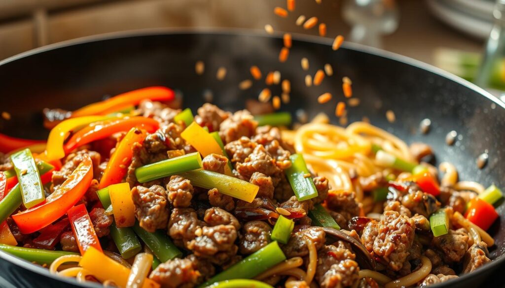 Healthy Ground Beef Stir Fry