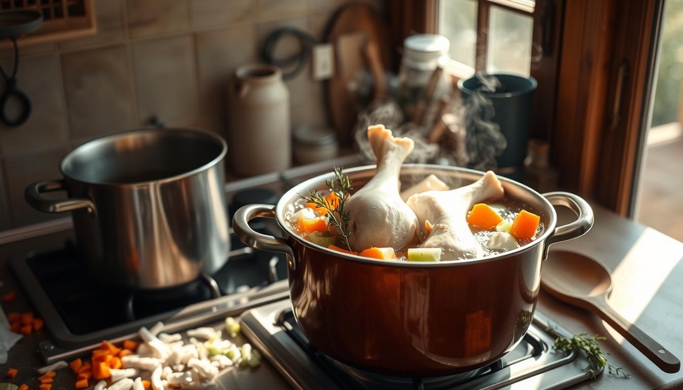 make homemade chicken stock