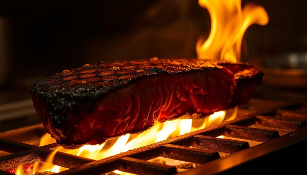 searing steak