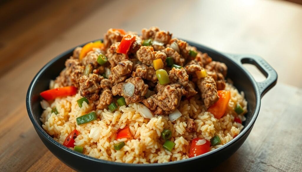 Ground Turkey and Rice Skillet Meal