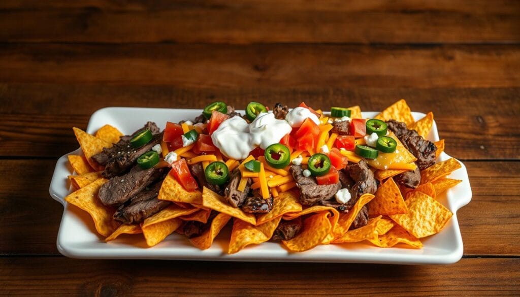 Steak Nacho Platter Presentation