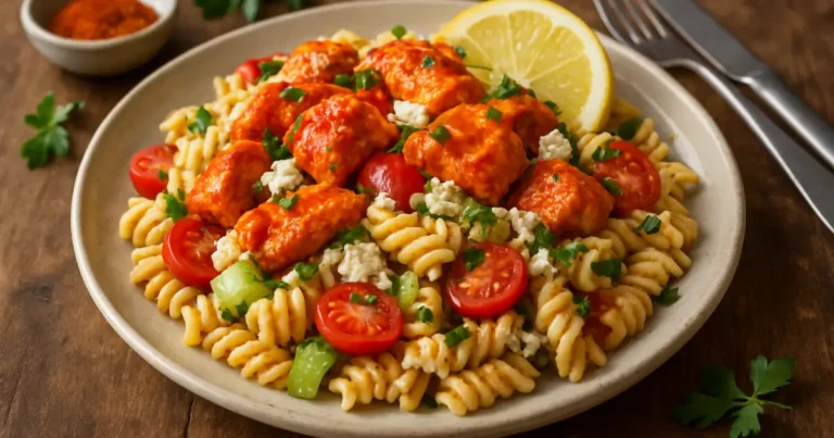 buffalo chicken pasta salad